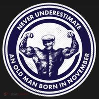 Never Underestimate An Old Man Born In November  Coaster thumb 2