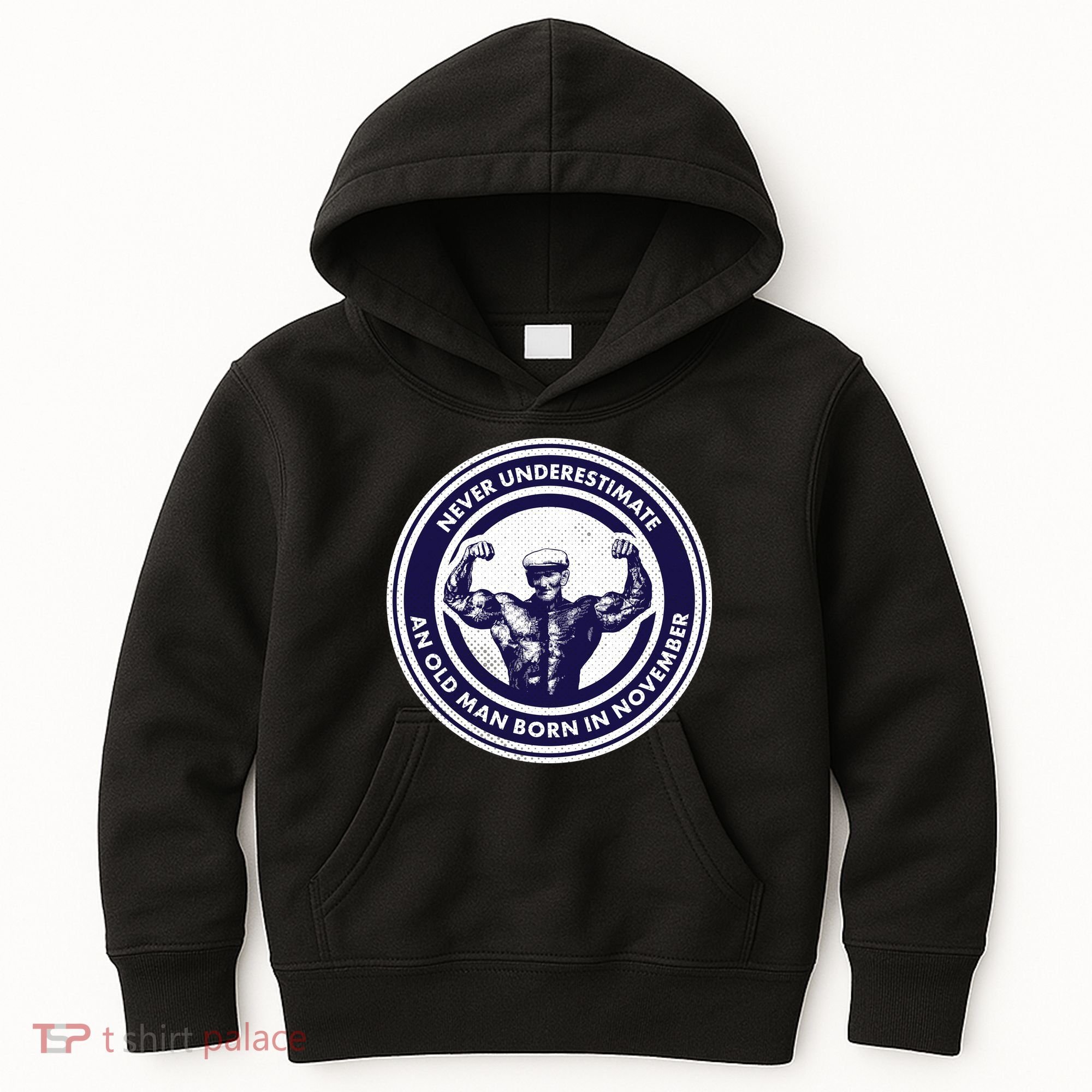 Never Underestimate An Old Man Born In November  Kids Hoodie