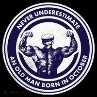 Never Underestimate An Old Man Born In October Visor thumb 3