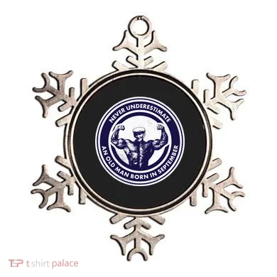 Never Underestimate An Old Man Born In September Ornament