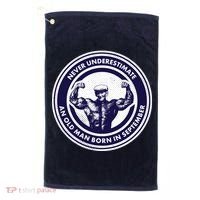 Never Underestimate An Old Man Born In September Golf Towel thumb 0