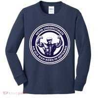Never Underestimate An Old Man Born In September Kids Long Sleeve Shirt thumb 0