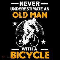 Never Underestimate An Old Man With A Bicycle Backpack thumb 2