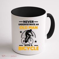 Never Underestimate An Old Man With A Bicycle Coffee Mug thumb 1