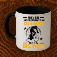 Never Underestimate An Old Man With A Bicycle Coffee Mug thumb 2