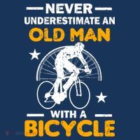 Never Underestimate An Old Man With A Bicycle Hoodie thumb 7