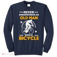 Never Underestimate An Old Man With A Bicycle Sweatshirt thumb 0