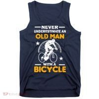 Never Underestimate An Old Man With A Bicycle Tank Top thumb 0