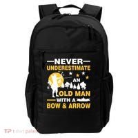 Never Underestimate An Old Man With A Bow & Arrow Backpack thumb 0