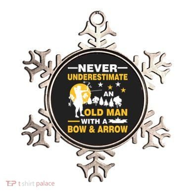 Never Underestimate An Old Man With A Bow & Arrow Ornament