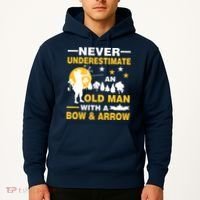 Never Underestimate An Old Man With A Bow & Arrow Hoodie thumb 2