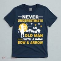Never Underestimate An Old Man With A Bow & Arrow T-Shirt thumb 5