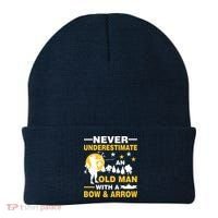 Never Underestimate An Old Man With A Bow & Arrow Beanie thumb 0