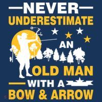 Never Underestimate An Old Man With A Bow & Arrow Women's Tank Top thumb 5