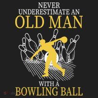 Never Underestimate An Old Man With A Bowling Ball Tumbler thumb 3