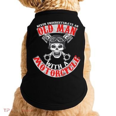 Never Underestimate An Old Man With A Motorcycle Doggie Tank