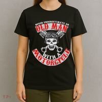 Never Underestimate An Old Man With A Motorcycle T-Shirt thumb 4