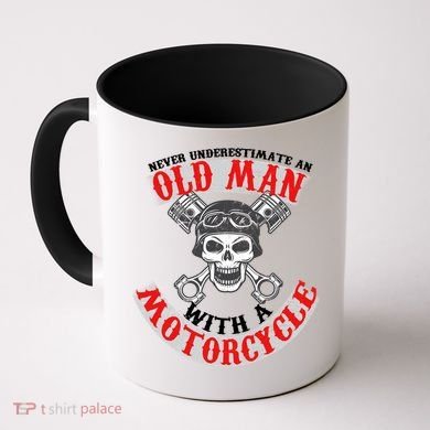 Never Underestimate An Old Man With A Motorcycle Coffee Mug