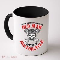 Never Underestimate An Old Man With A Motorcycle Coffee Mug thumb 0
