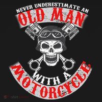 Never Underestimate An Old Man With A Motorcycle Pajama Set thumb 2