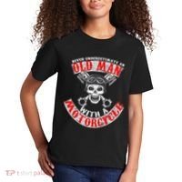 Never Underestimate An Old Man With A Motorcycle Kids T-Shirt thumb 2