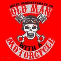 Never Underestimate An Old Man With A Motorcycle Santa Hat thumb 1