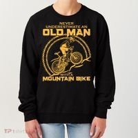 Never Underestimate An Old Man With A Mountain Bike Women's Sweatshirt thumb 0