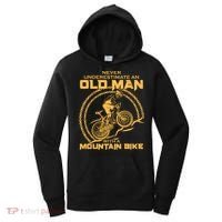 Never Underestimate An Old Man With A Mountain Bike Women's Hoodie thumb 0