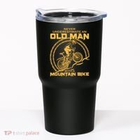 Never Underestimate An Old Man With A Mountain Bike Tumbler thumb 0