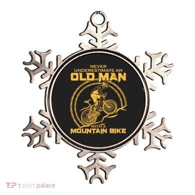 Never Underestimate An Old Man With A Mountain Bike Ornament