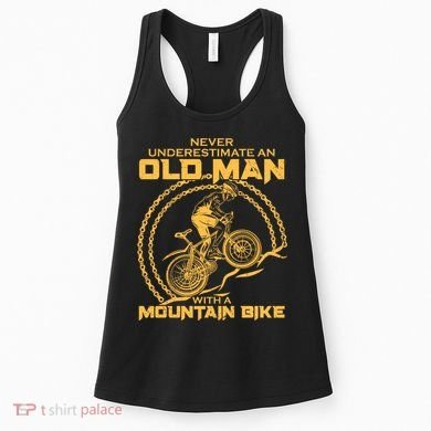 Never Underestimate An Old Man With A Mountain Bike Women's Tank Top