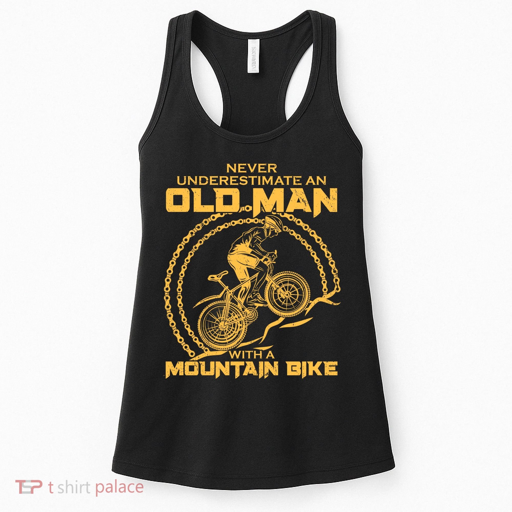 Never Underestimate An Old Man With A Mountain Bike Women's Tank Top