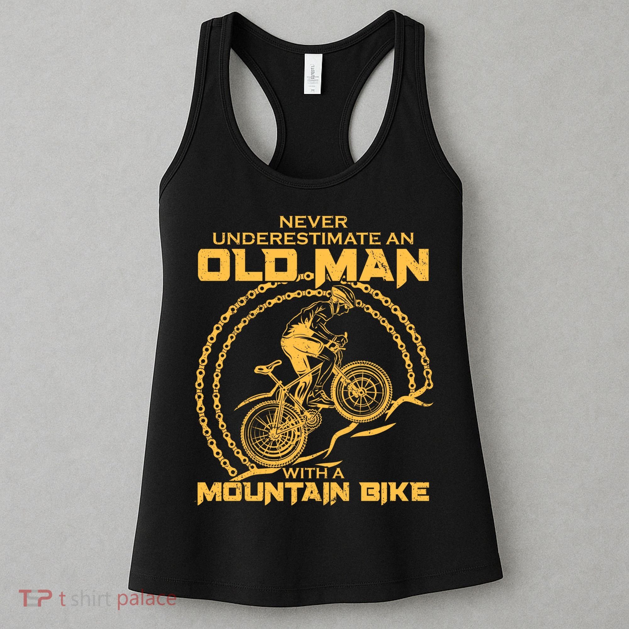 Never Underestimate An Old Man With A Mountain Bike Women's Tank Top