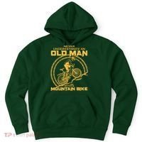 Never Underestimate An Old Man With A Mountain Bike Hoodie thumb 0