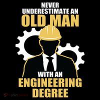Never Underestimate An Old Man With An Engineering Degree Backpack thumb 2