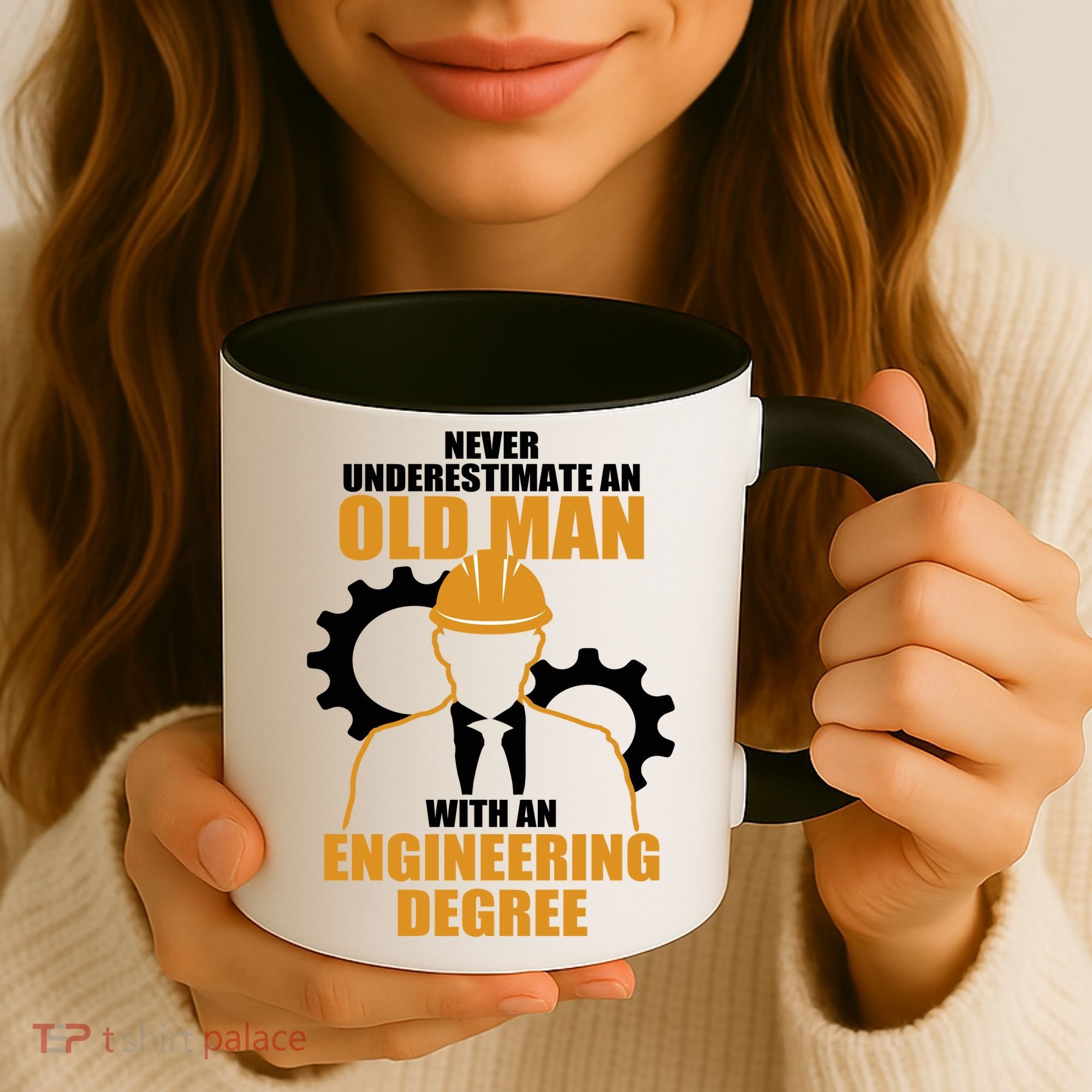 Never Underestimate An Old Man With An Engineering Degree Coffee Mug