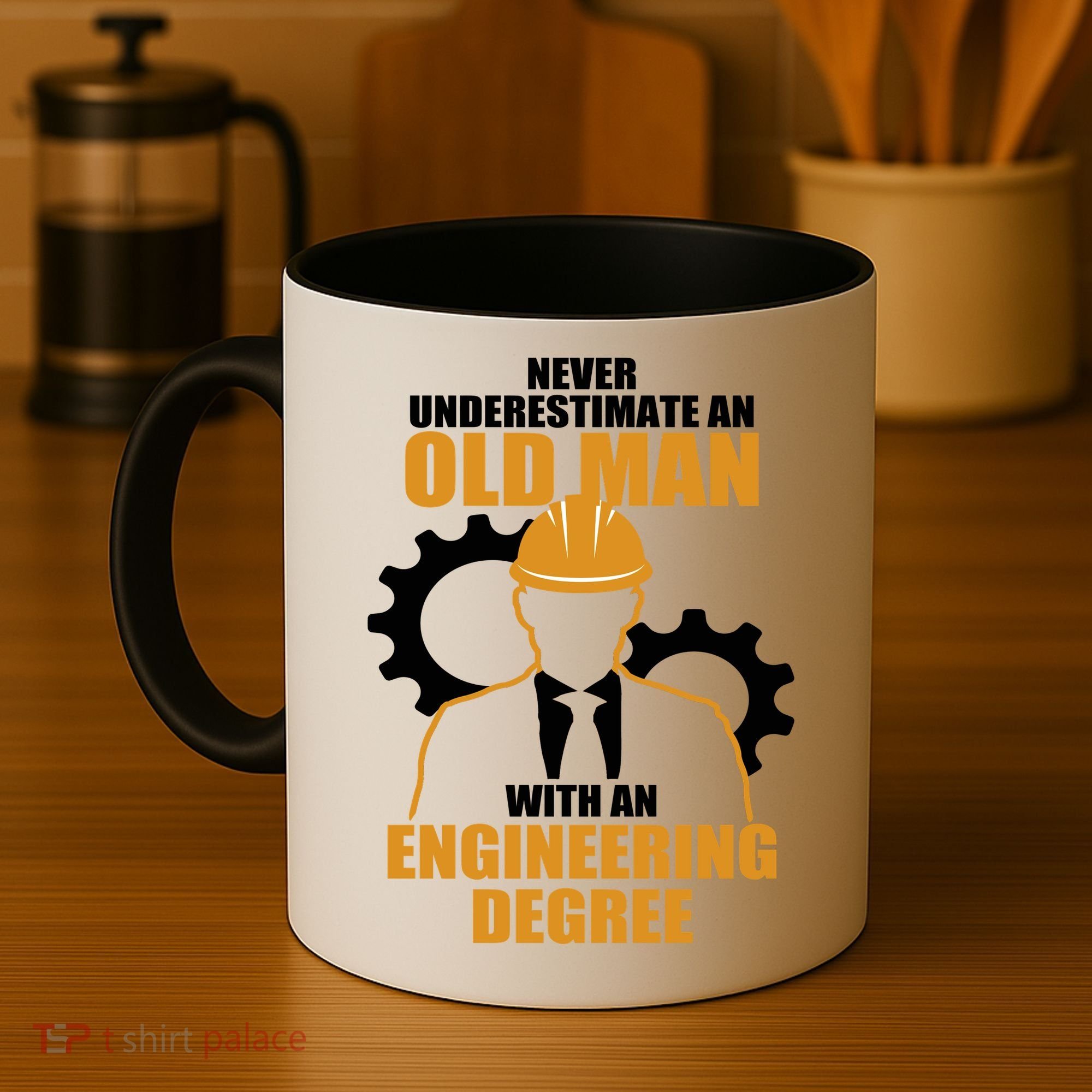 Never Underestimate An Old Man With An Engineering Degree Coffee Mug