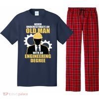 Never Underestimate An Old Man With An Engineering Degree Pajama Set thumb 0