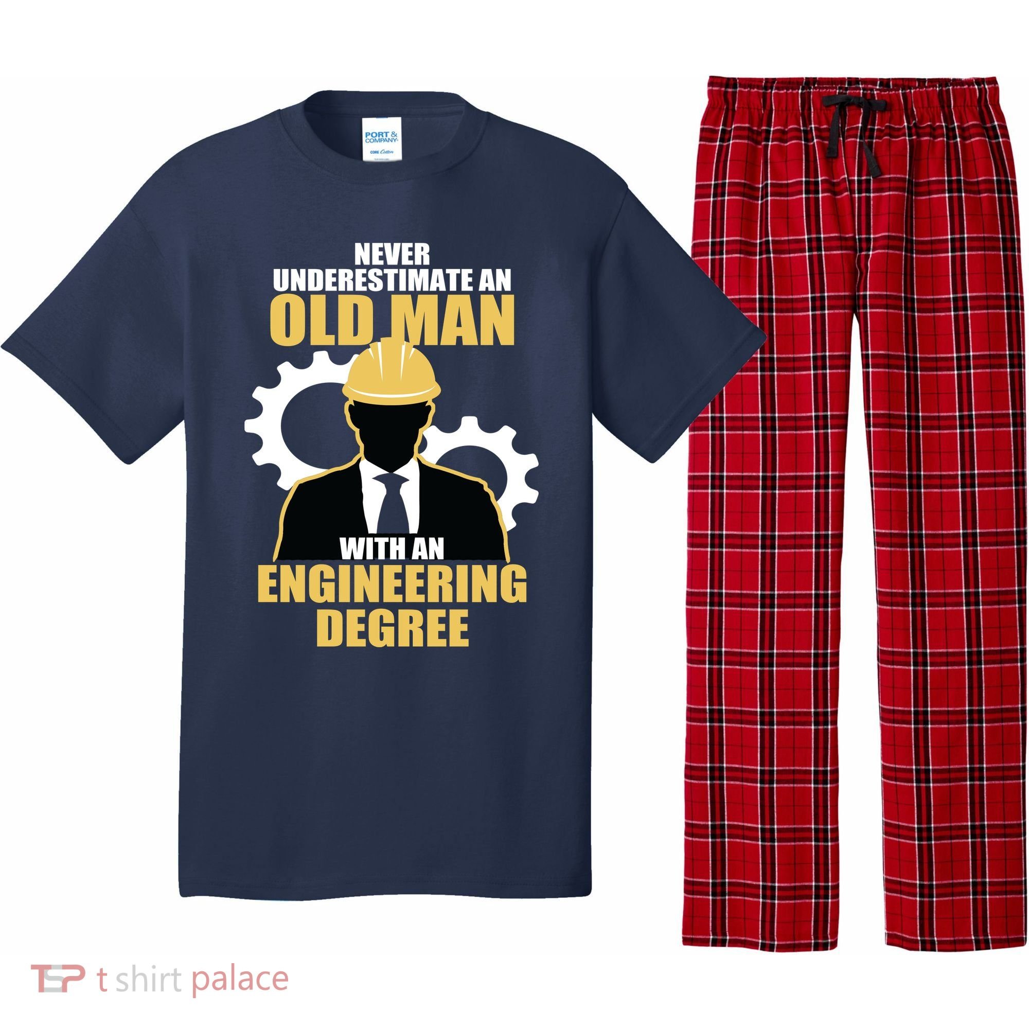 Never Underestimate An Old Man With An Engineering Degree Pajama Set
