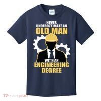Never Underestimate An Old Man With An Engineering Degree Kids T-Shirt thumb 0
