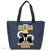 Never Underestimate An Old Man With An Engineering Degree Tote Bag thumb 0