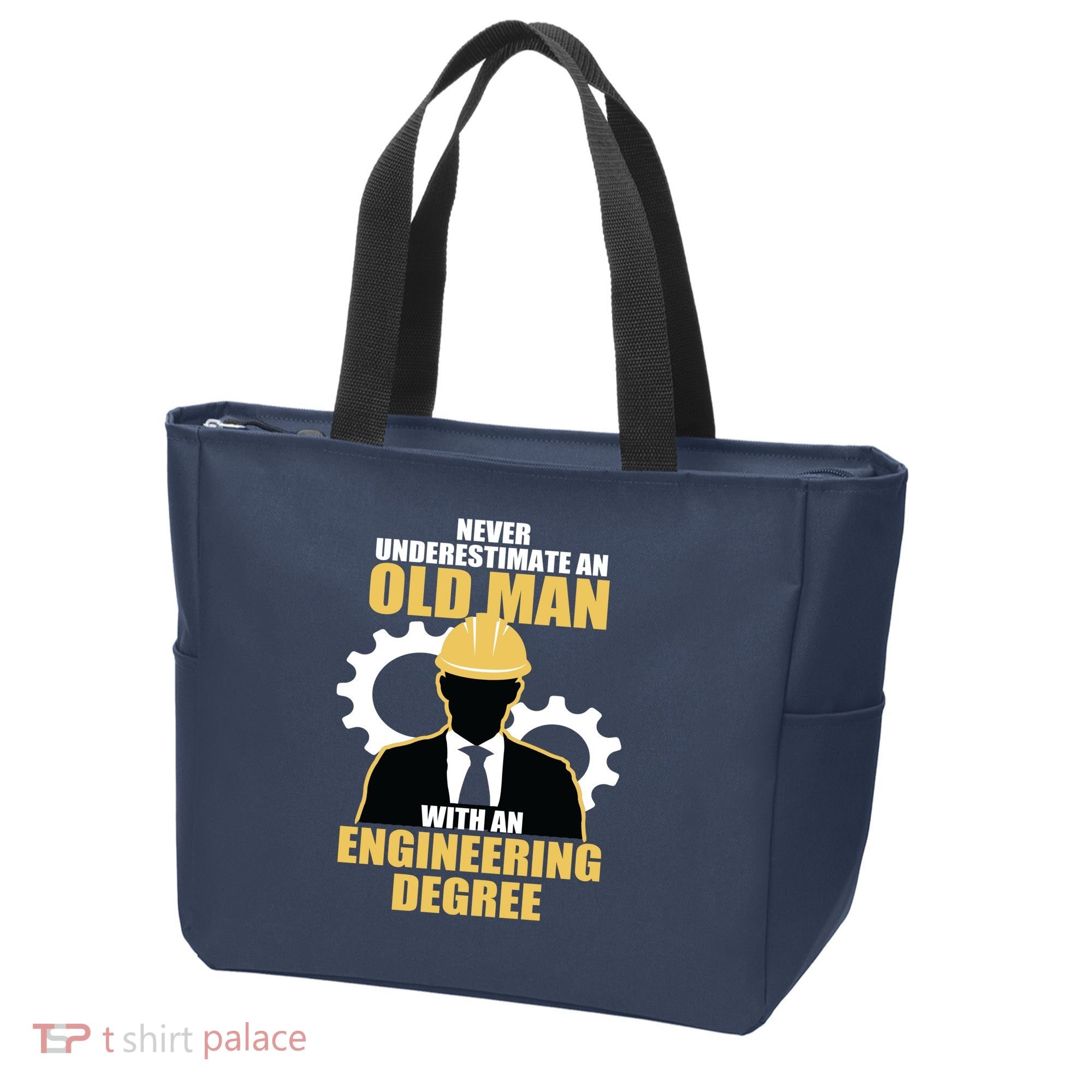 Never Underestimate An Old Man With An Engineering Degree Tote Bag