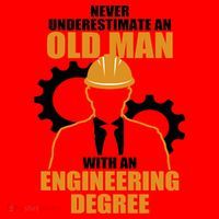 Never Underestimate An Old Man With An Engineering Degree Santa Hat thumb 1