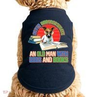 Never Underestimate An Old Man With Dogs And Books Doggie Tank thumb 0