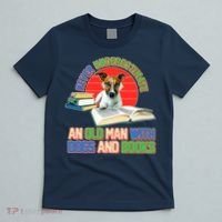 Never Underestimate An Old Man With Dogs And Books T-Shirt thumb 5