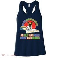 Never Underestimate An Old Man With Dogs And Books Women's Tank Top thumb 0