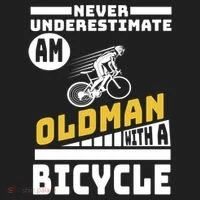 Never Underestimate An Oldman With A Bicycle Women's Sweatshirt thumb 2