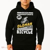 Never Underestimate An Oldman With A Bicycle Hoodie thumb 2