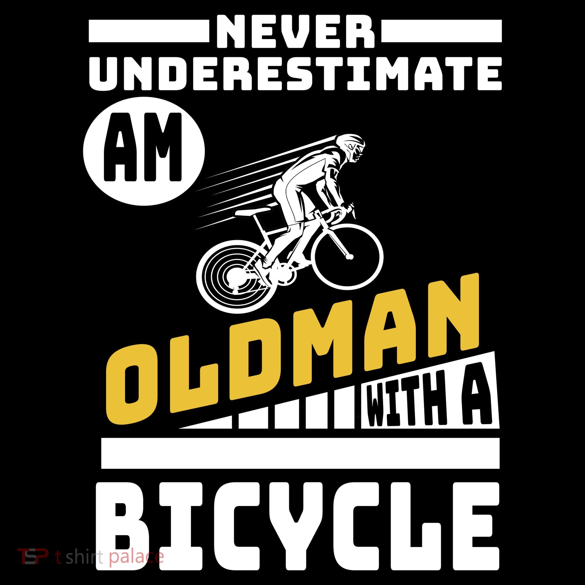 Never Underestimate An Oldman With A Bicycle Hoodie