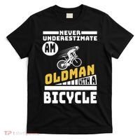 Never Underestimate An Oldman With A Bicycle T-Shirt thumb 0